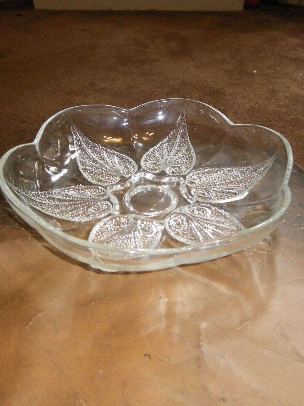 Vintage Small Crystal Decorative Bowl Classic Home Decor